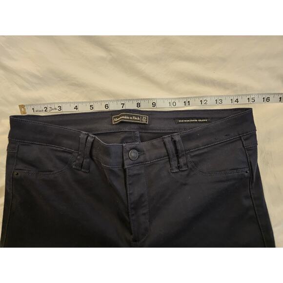 Abercrombie & Fitch Black Super Skinny Jeans Womens Size 29 Mid Rise - Picture 6 of 7